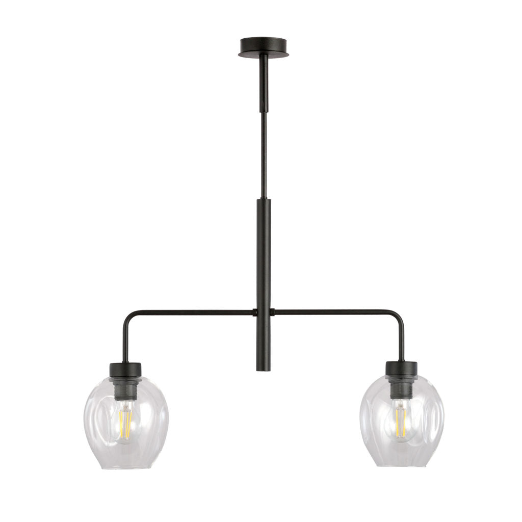 CGC LUKKA 2 BLACK/TRANSPARENT PENDANTLIGHT