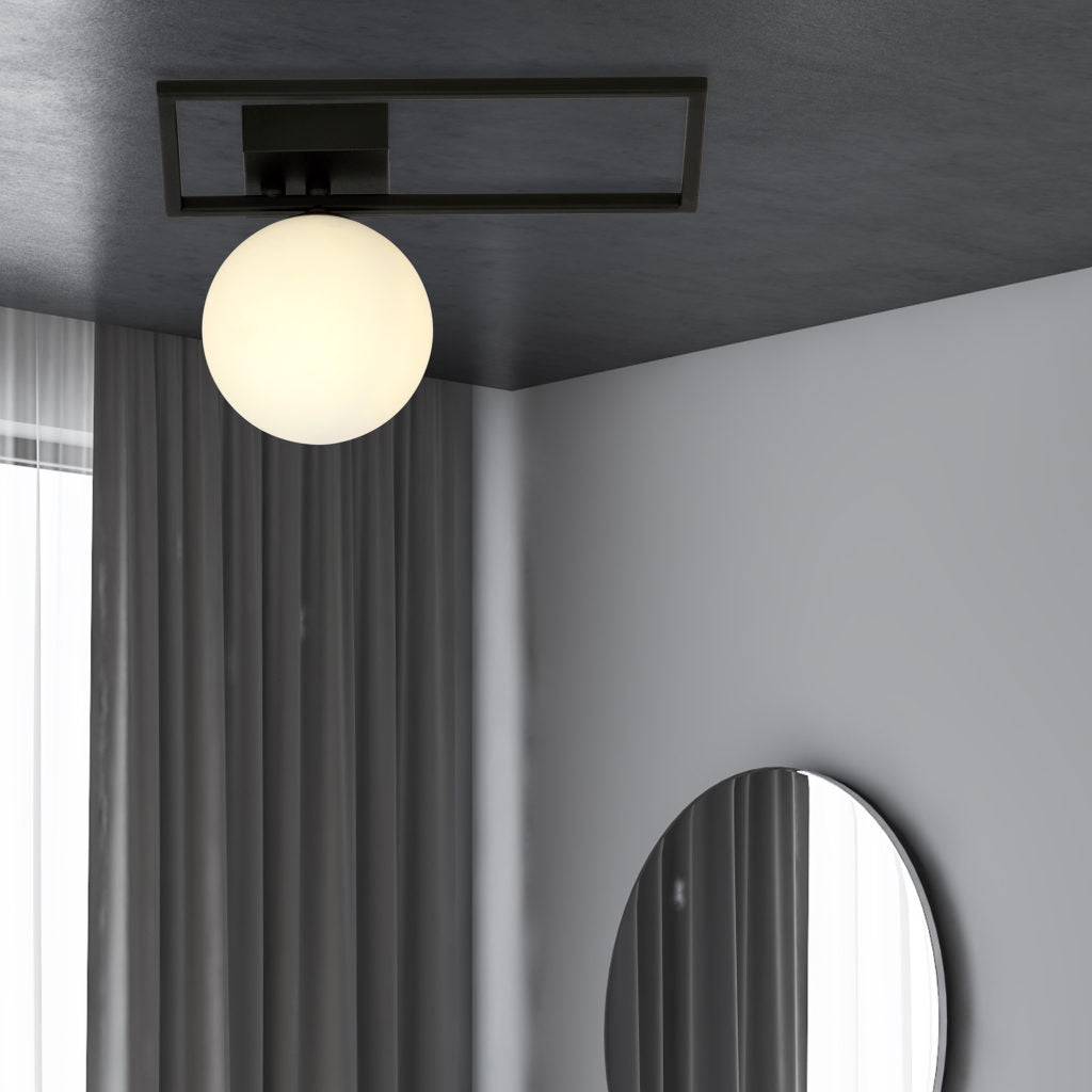 CGC IMAGO 1D BLACK/OPAL CEILING LAMP LIGHT