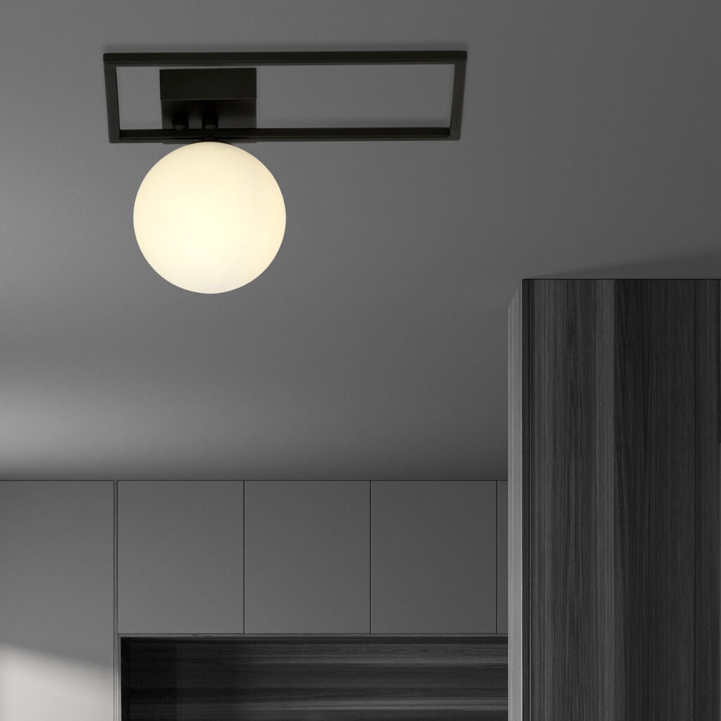 CGC IMAGO 1D BLACK/OPAL CEILING LAMP LIGHT