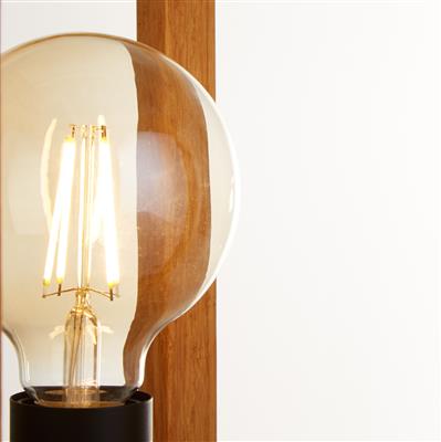 CGC SQUARE Table Lamp - Wood & Metal