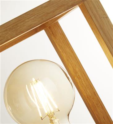 CGC SQUARE Table Lamp - Wood & Metal
