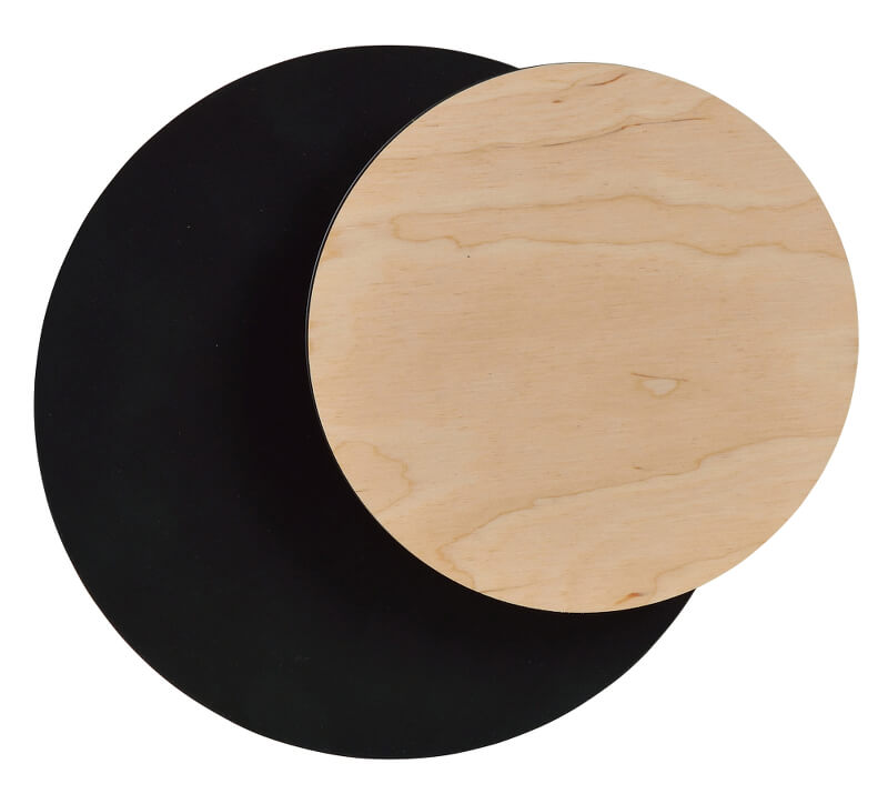 CGC CIRCLE 1A BLACK WALL LAMPLIGHT