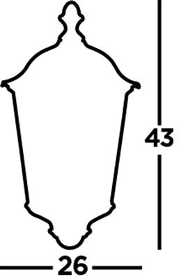 CGC ALEX Outdoor Wall Light - Black