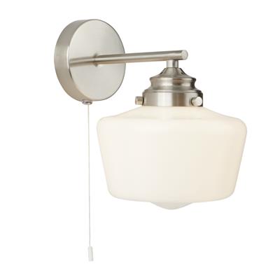 CGC ANT Wall Light - Silver & Opal Glass