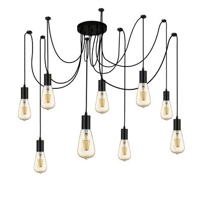 CGC SQUIGGLE Black Metal & Cables Ceiling Pendant