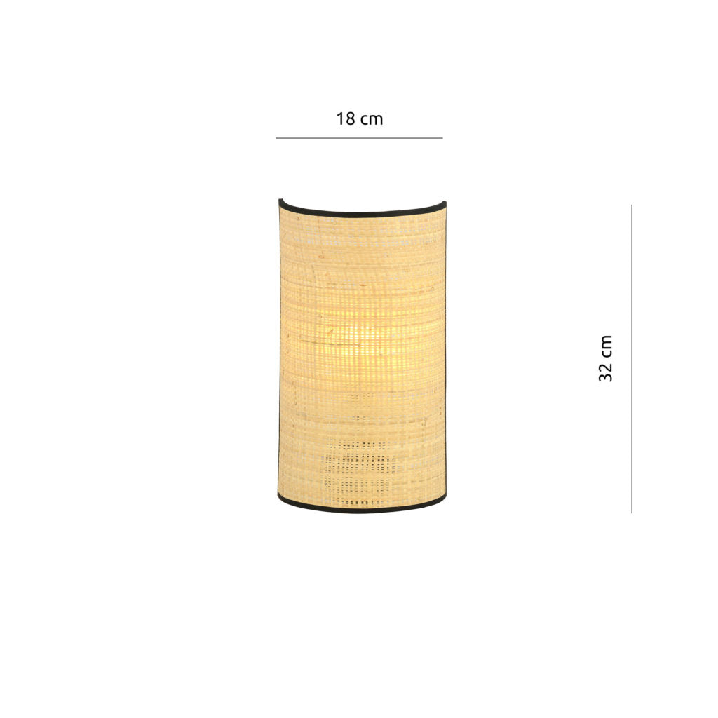 CGC ASTON K1 RATTAN WALL LAMPLIGHT