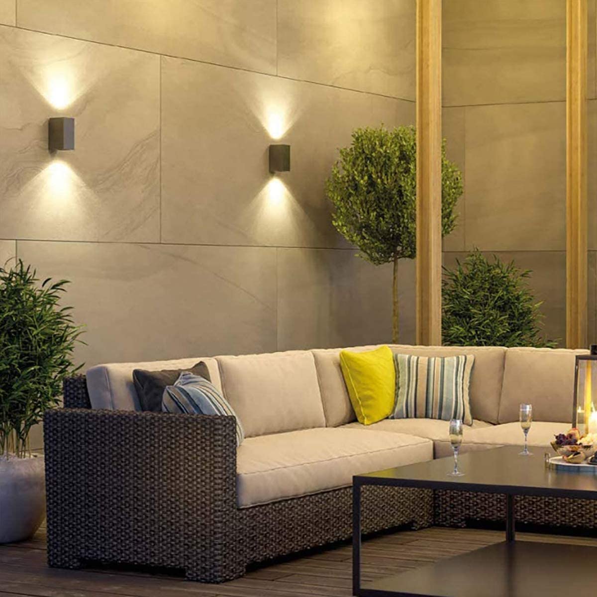 Our Tiago  would look perfect in a modern or more traditional home design. Outdoor sconces can provide ambient light in your garden, at your front door or on your terrace, as well as a great security solution. It is designed for durability and longevity with its robust material producing a fully weather and waterproof lighting fixture.