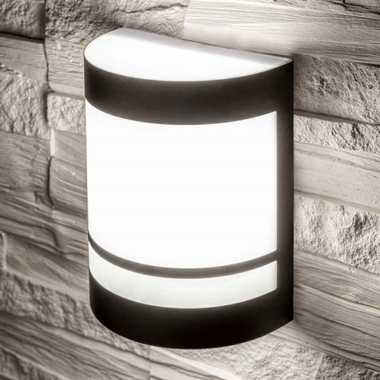 CGC KALA Black Stainless Steel Curved Outdoor Wall Light