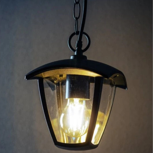 CGC VIOLET Black Outdoor Chain Hanging Lantern Light