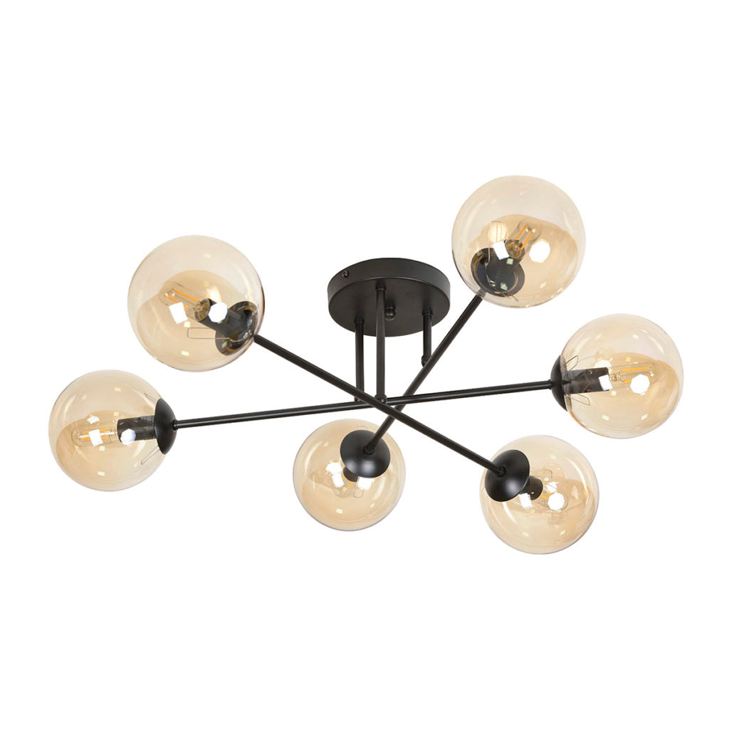 CGC BRENDI 6B BL MIODOWY CEILING LAMP LIGHT