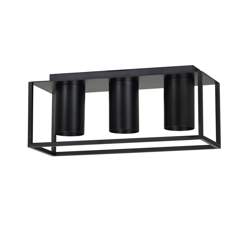 CGC TIPER 3 BLACK CEILING LAMP LIGHT
