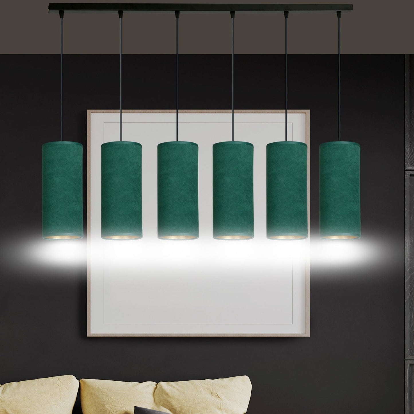 CGC BENTE 6 BL GREEN PENDANT LIGHT