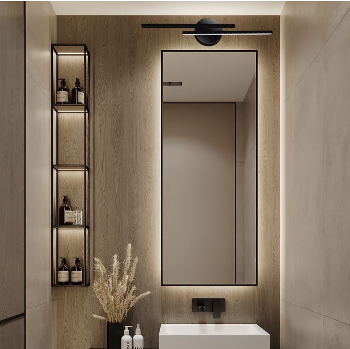 Light mirror for wall deals