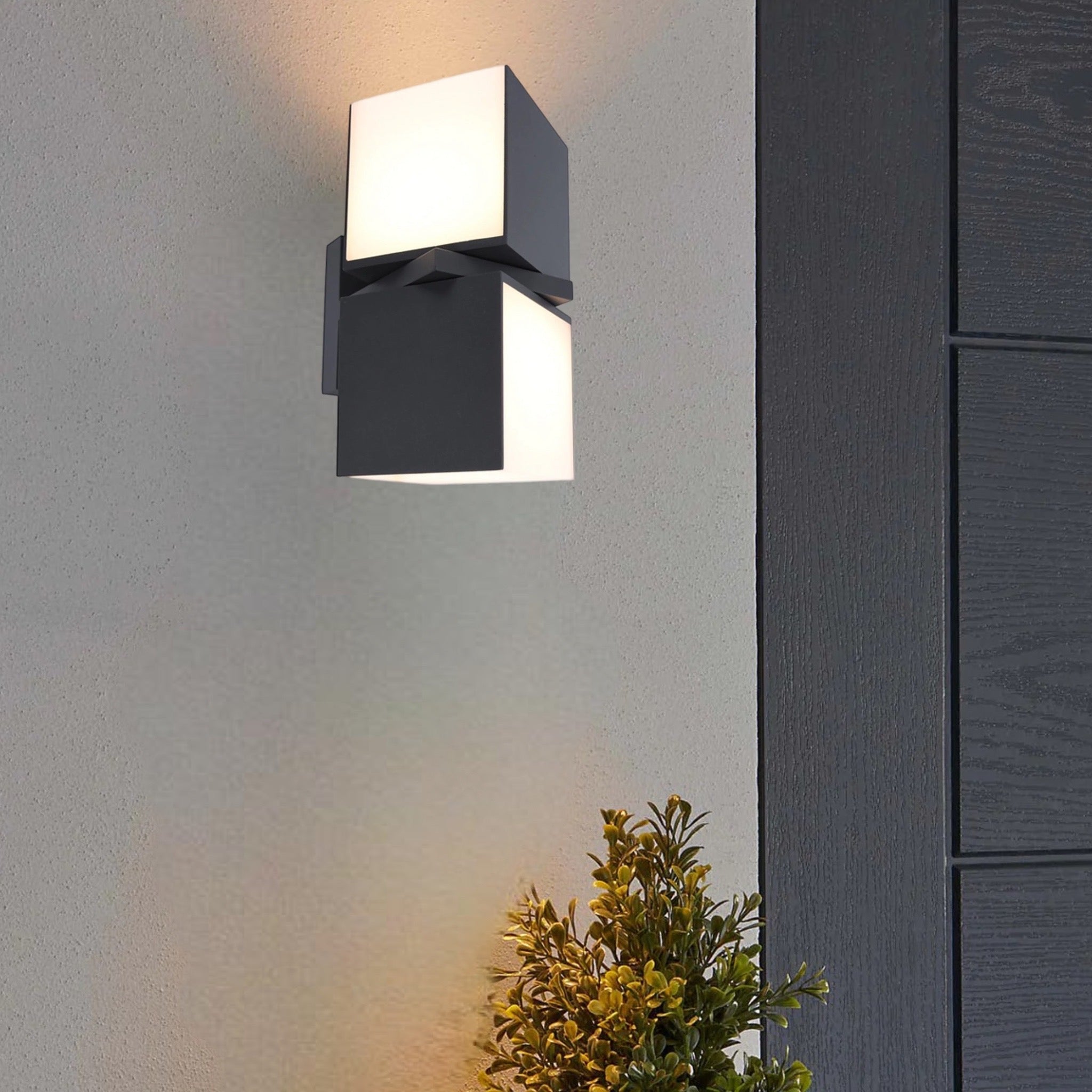 Outdoor cube deals wall light