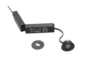 CGC Recessed Round Black IP20 Emergency Downlight with Changeable Corridor and Open Area Lens