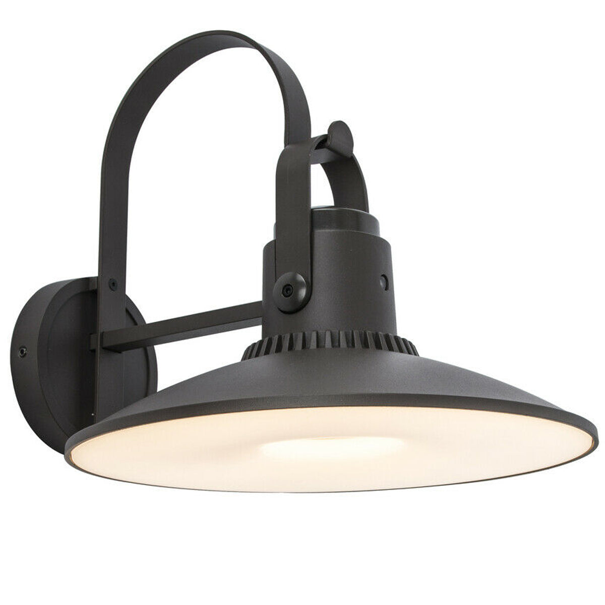 CGC DARLA Dark Grey Fisherman Style Outdoor LED Wall Light With Bluetooth Speaker