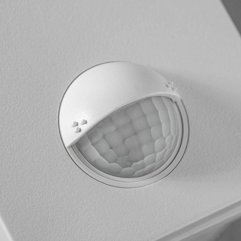 CGC PARIS White LED Curved Outdoor Wall Light With Motion Sensor