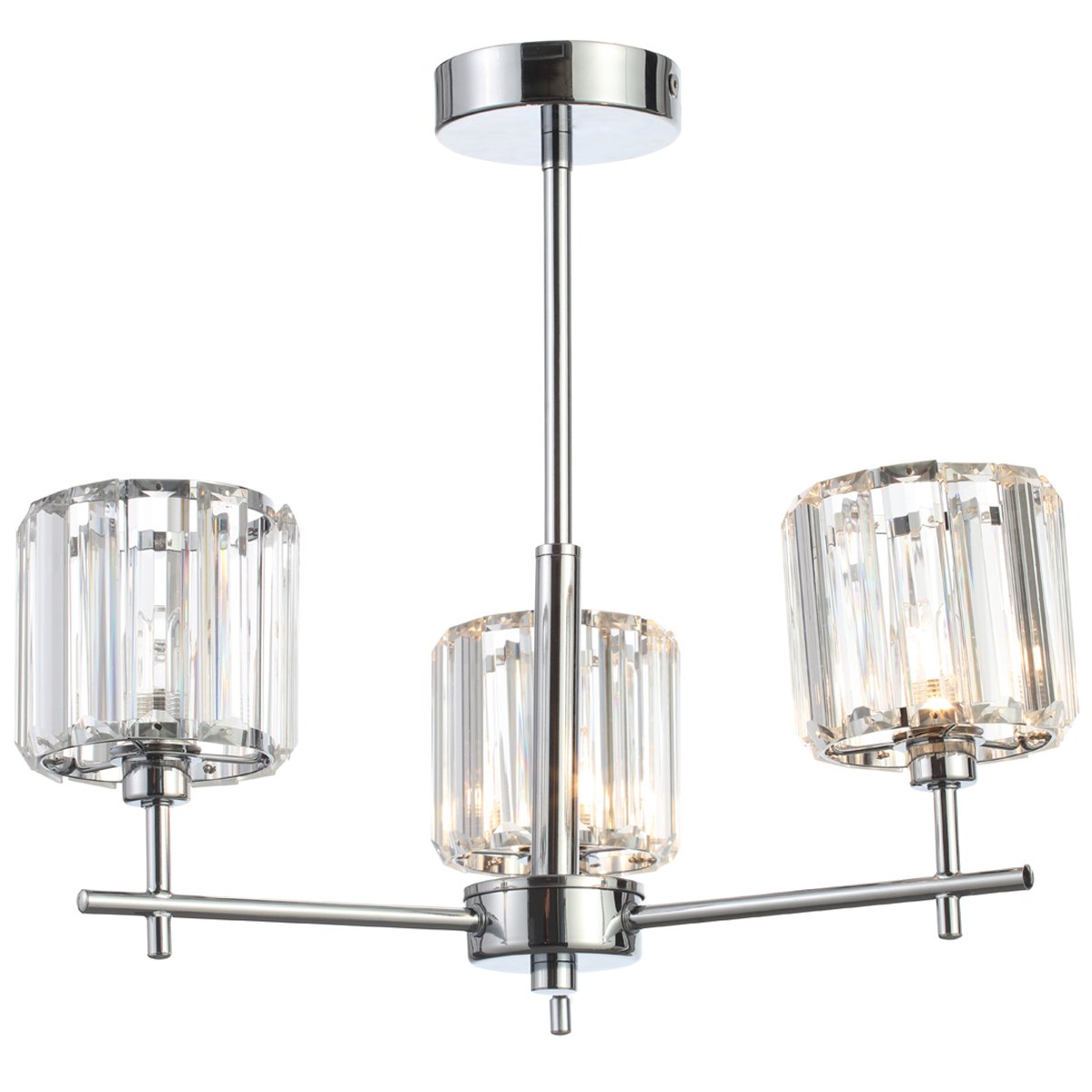 Hannah Chrome Crystal Table Lamp