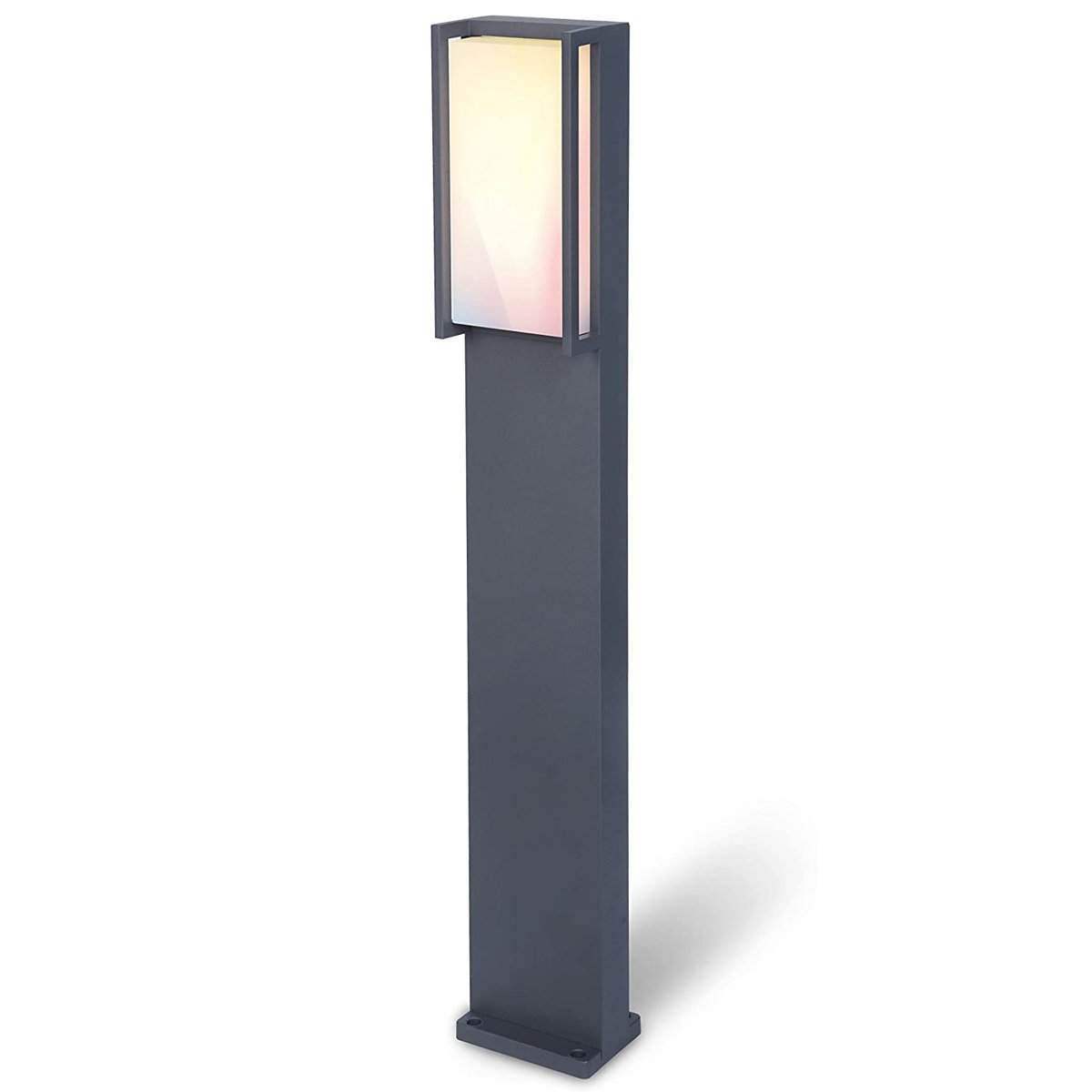 CGC MARLA Dark Grey RGB Rectangular LED Post Light