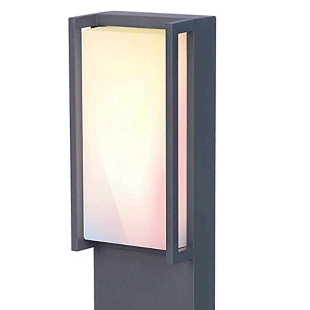 CGC MARLA Dark Grey RGB Rectangular LED Post Light