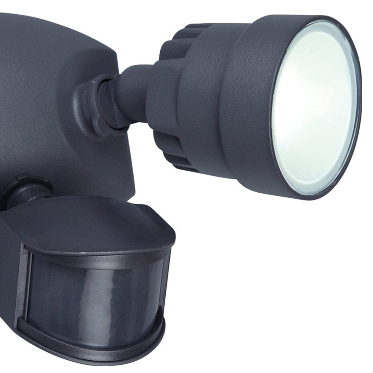 The Martha outdoor double spotlight is a stylish and fashionable outdoor solution for your home. It has a solid polycarbonate construction and a textured black surface. The easily adjustable heads of this outdoor wall lamp allow it to be used functionally for lighting paths and aesthetically decorate the walls of your home with a beautiful, bright glow.