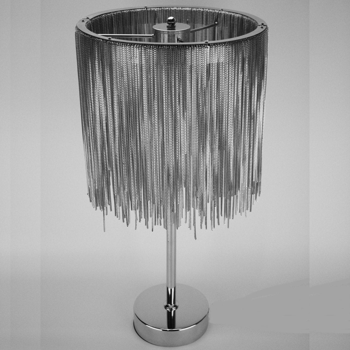 CGC HOLLAND Silver Chain Waterfall LED Table Lamp