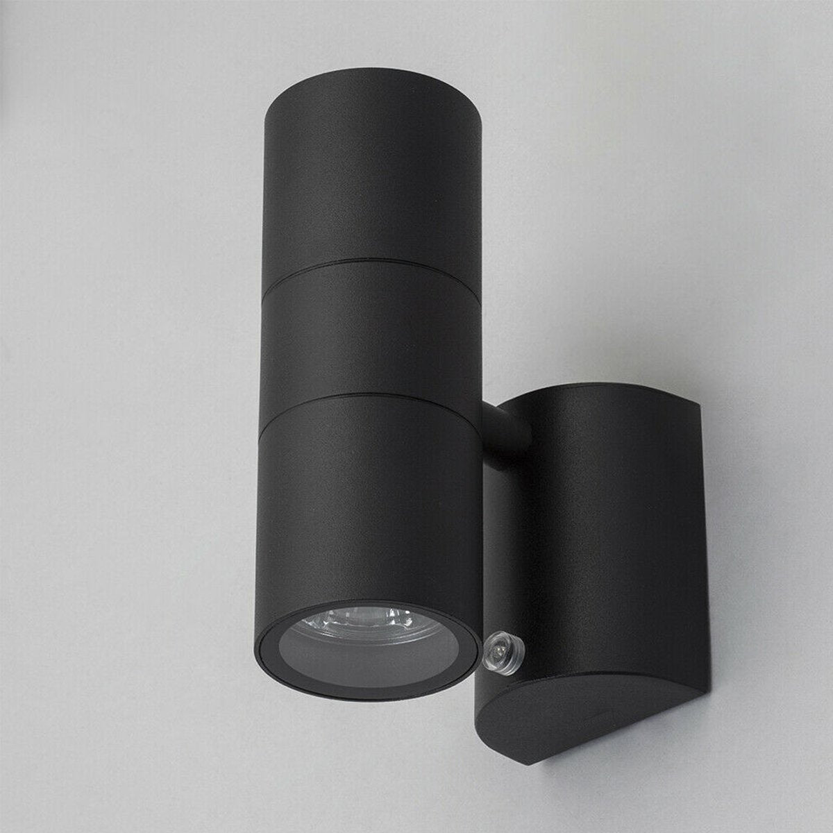 SHARON - CGC Black Dual Outdoor Wall Spotlight With Photocell Sensor