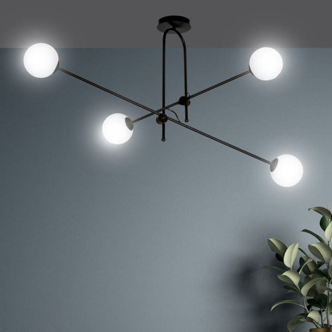 CGC BORG 4 BLACK CEILING LAMP LIGHT