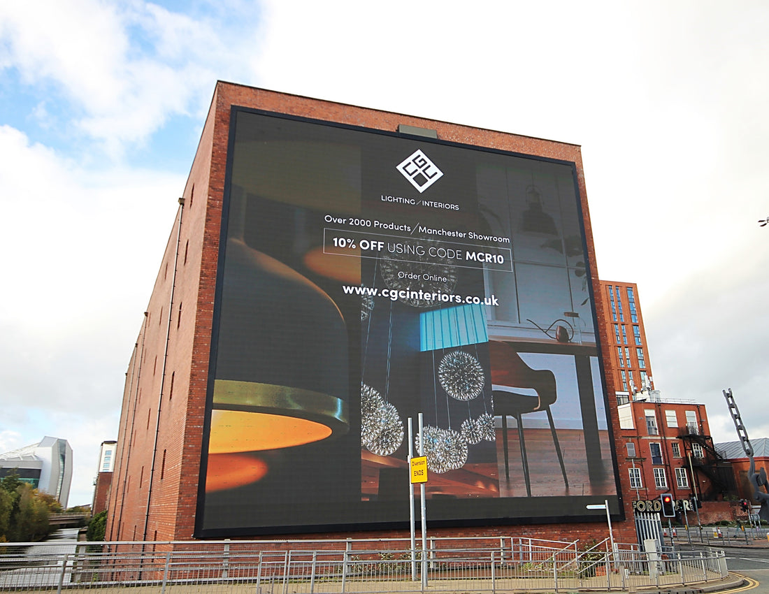 CGC Lighting & Interiors Feature on Europe's Largest Digital Billboard