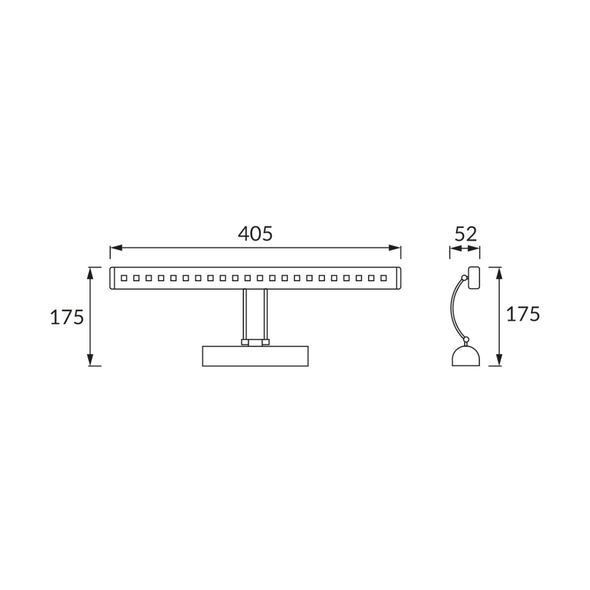 CGC KAT LED Chrome Wall Light With Switch