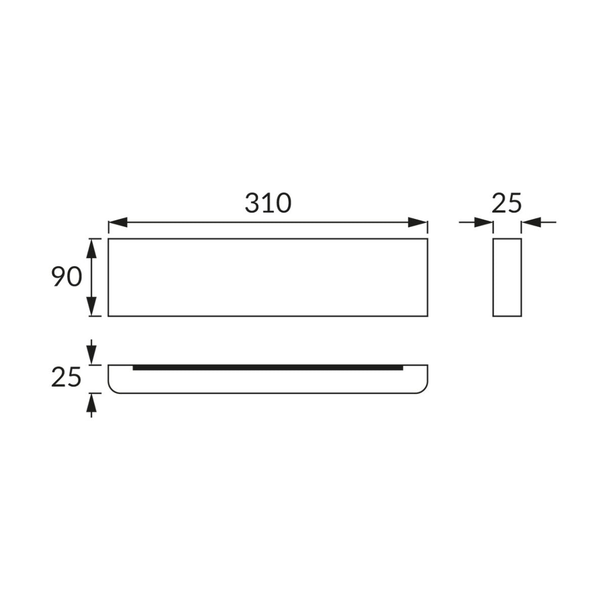 CGC ACE White Up Down LED Wall Light 10W