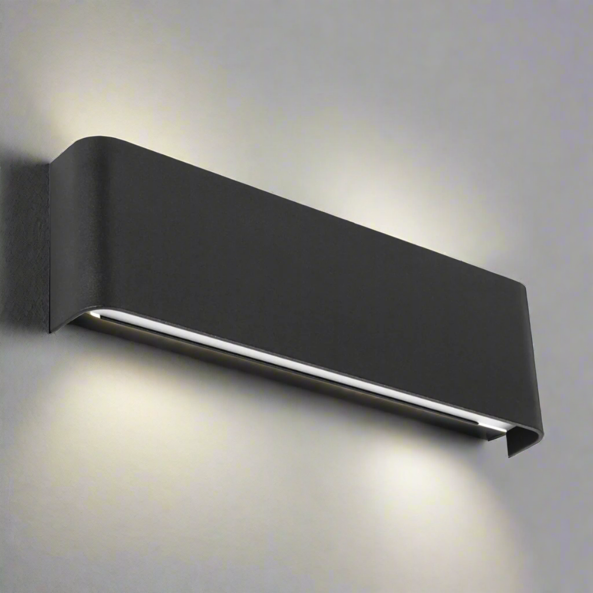 CGC ACE Black Rectangle Up Down LED Wall Light 10W – CGC Interiors