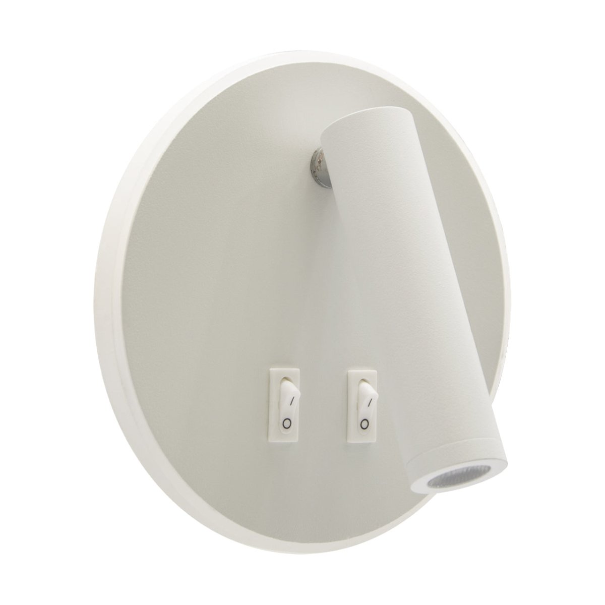 CGC JONES White Round LED Wall Light With LED Halo Edge