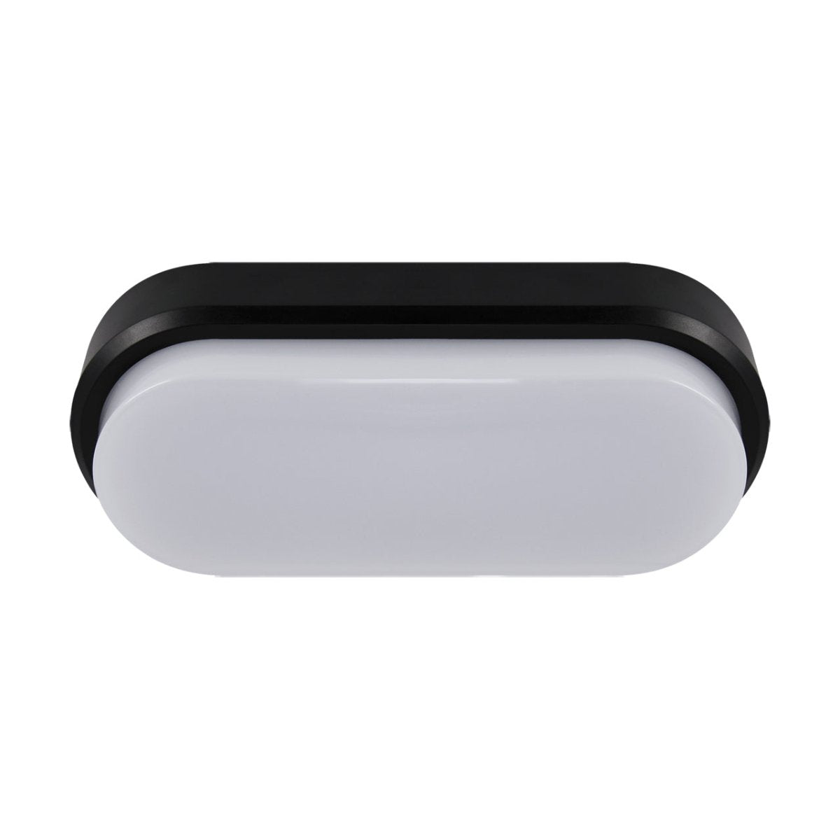CGC SONNY Black Opal Oval Outdoor Wall Light Bulkhead 18W