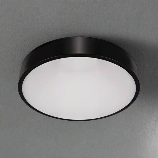 CGC LUNA Black Round Ceiling Wall Light Surface Mount 48W