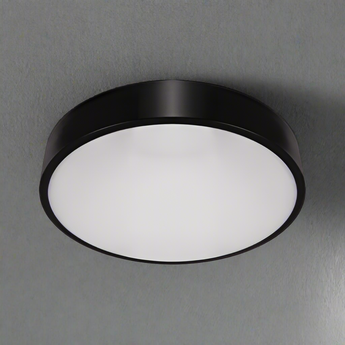 CGC LUNA Black Round Ceiling Wall Light Surface Mount 16W