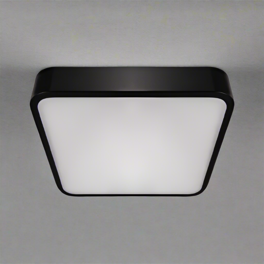 CGC LUNA Black Square Ceiling Wall Light Surface Mount 24W