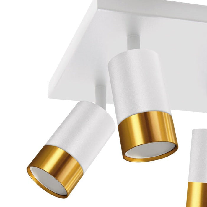 Puzon's elegant and stylish finish makes it the ideal accent to any room. It will look perfect in both traditional and modern environments. It has four adjustable heads so you can set the spot lights according to your preferences. For longevity and durability, the lamp is constructed of aluminium that has been powder coated