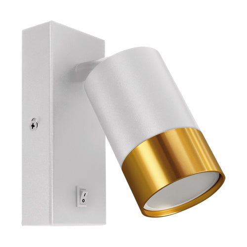 Puzon's elegant and stylish finish makes it the ideal accent to any room. It will look perfect in both traditional and modern environments. It has an adjustable head so you can set the spot light according to your preferences and also a convenient on and off switch making it idea for a reading or bedside light. For longevity and durability, the lamp is constructed of aluminium that has been powder coated.