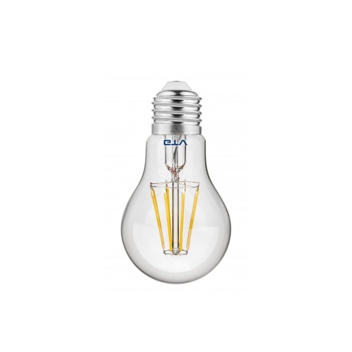 Our warm white LED bulbs have a visible filament for a distinctive look that will complement an array of home decors. The clear glass gives a bright and strong light output.  Not only is it a decorative feature light bulb, but it also has low energy consumption, making it both practical and ideal for mood lighting.