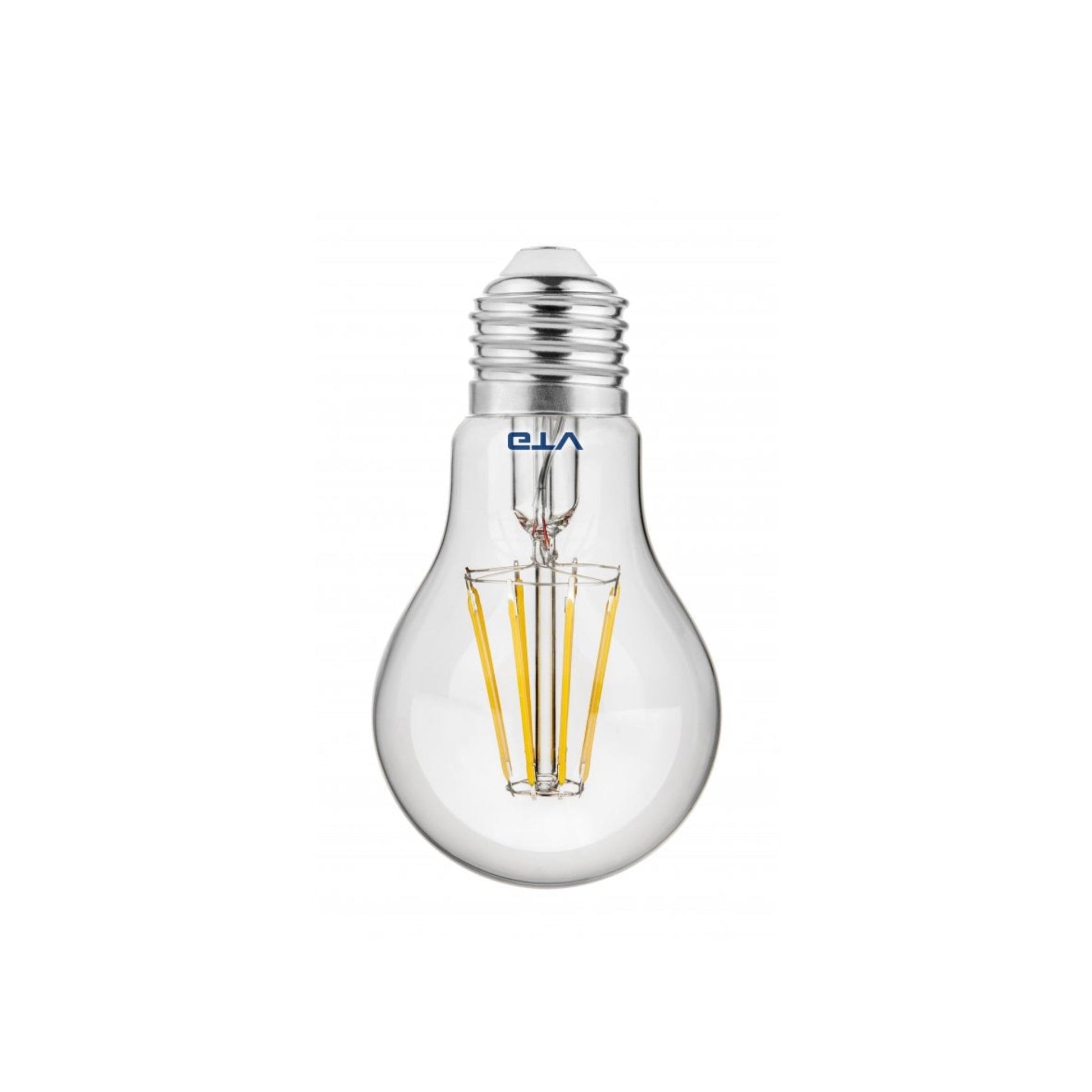 Our natural white LED bulbs have a visible filament for a distinctive look that will complement an array of home decors. The clear glass gives a bright and strong light output.  Not only is it a decorative feature light bulb, but it also has low energy consumption, making it both practical and ideal for mood lighting.