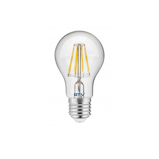 Our warm white LED bulbs have a visible filament for a distinctive look that will complement an array of home decors. The clear glass gives a bright and strong light output.  Not only is it a decorative feature light bulb, but it also has low energy consumption, making it both practical and ideal for mood lighting.