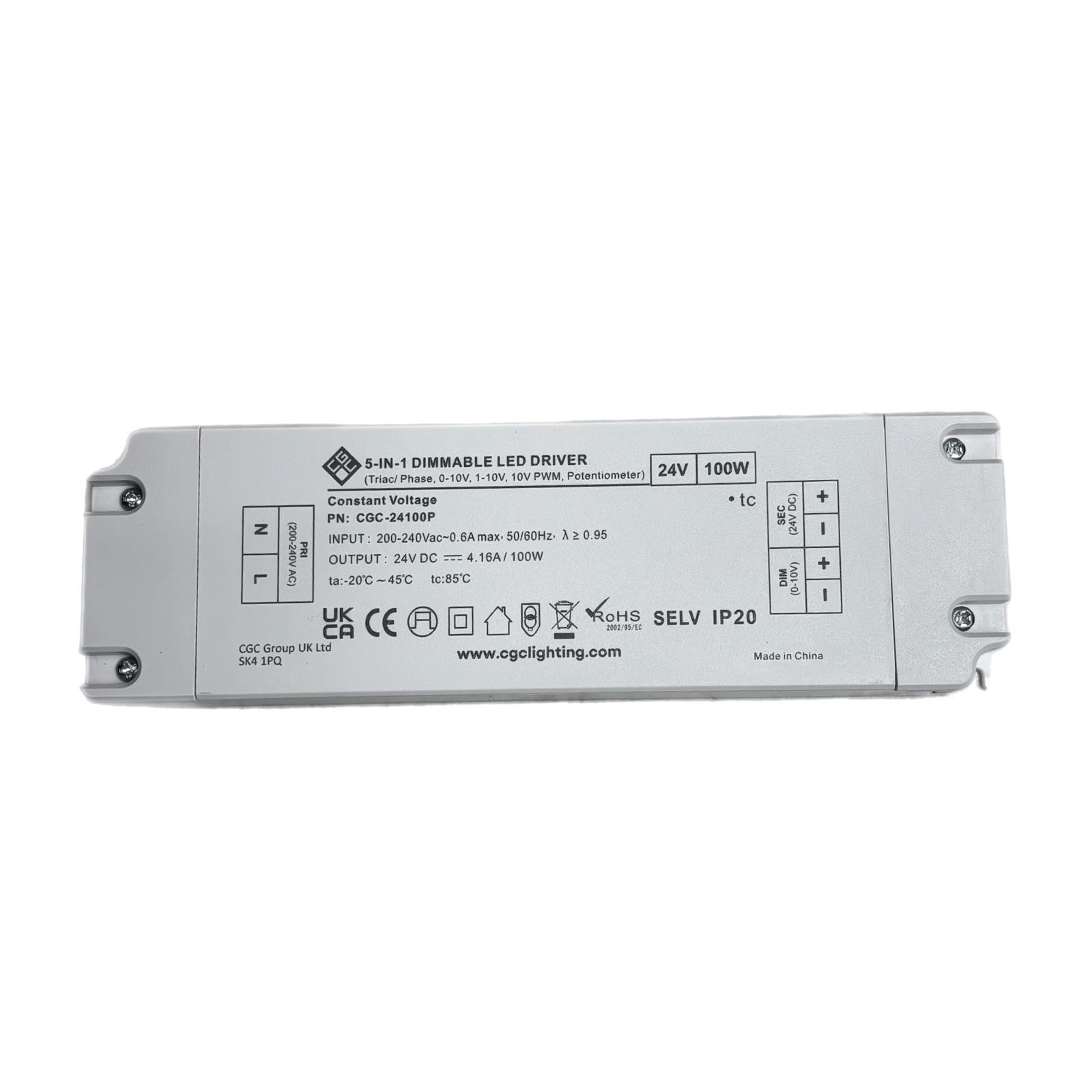 100W 24V TRIAC 5 in 1 Universal Dimmable LED Driver