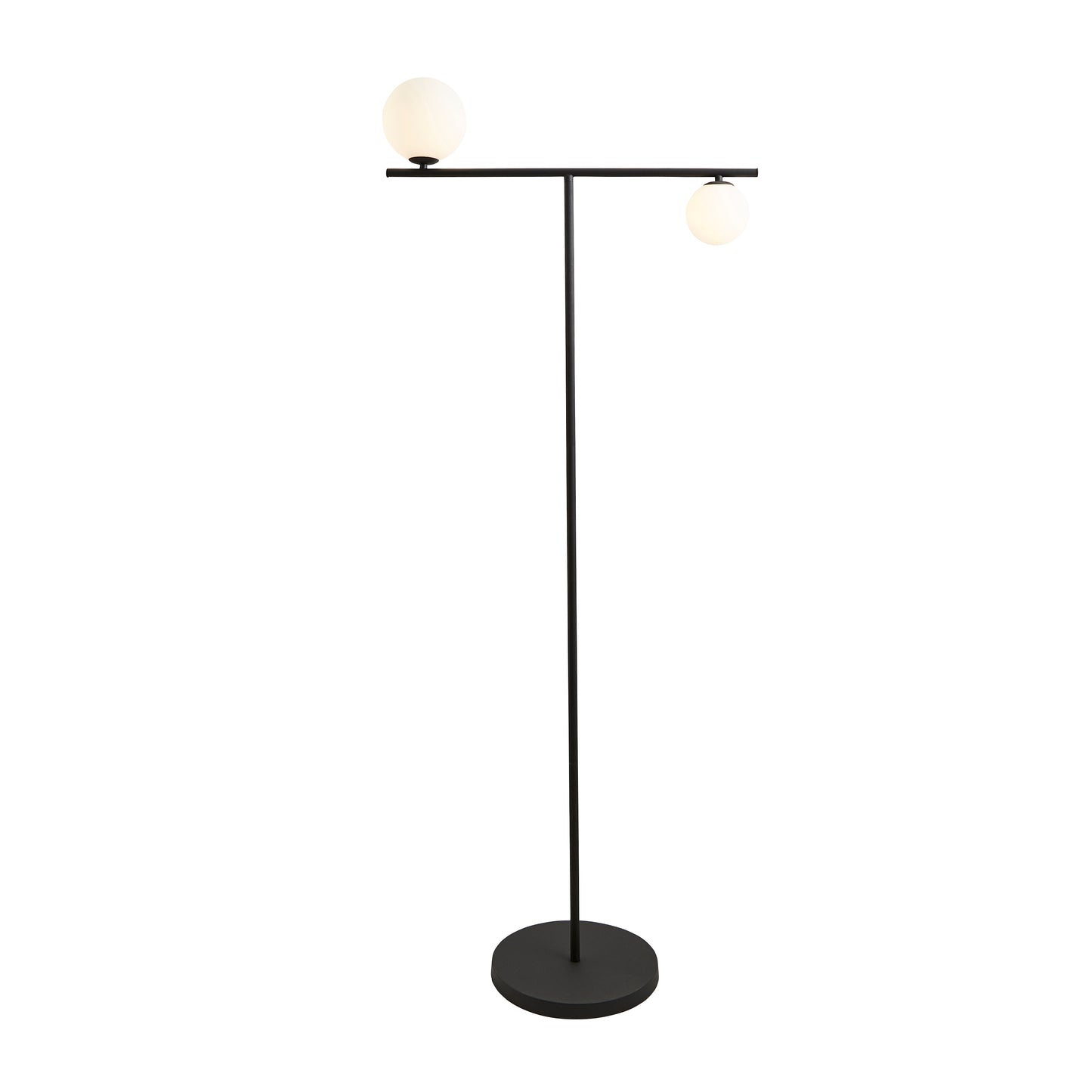 CGC NALA Black and Opal Globe Floor Lamp