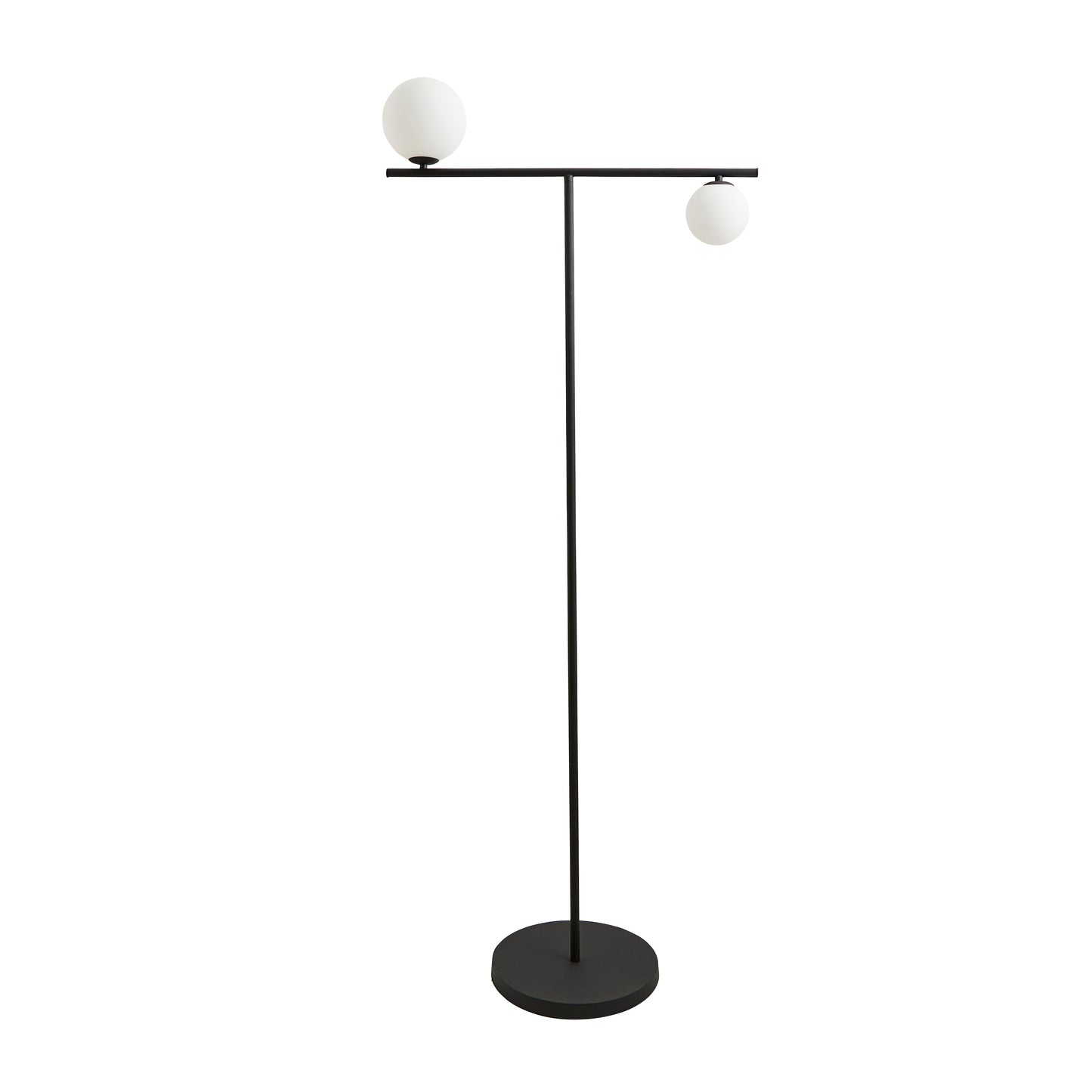 CGC NALA Black and Opal Globe Floor Lamp