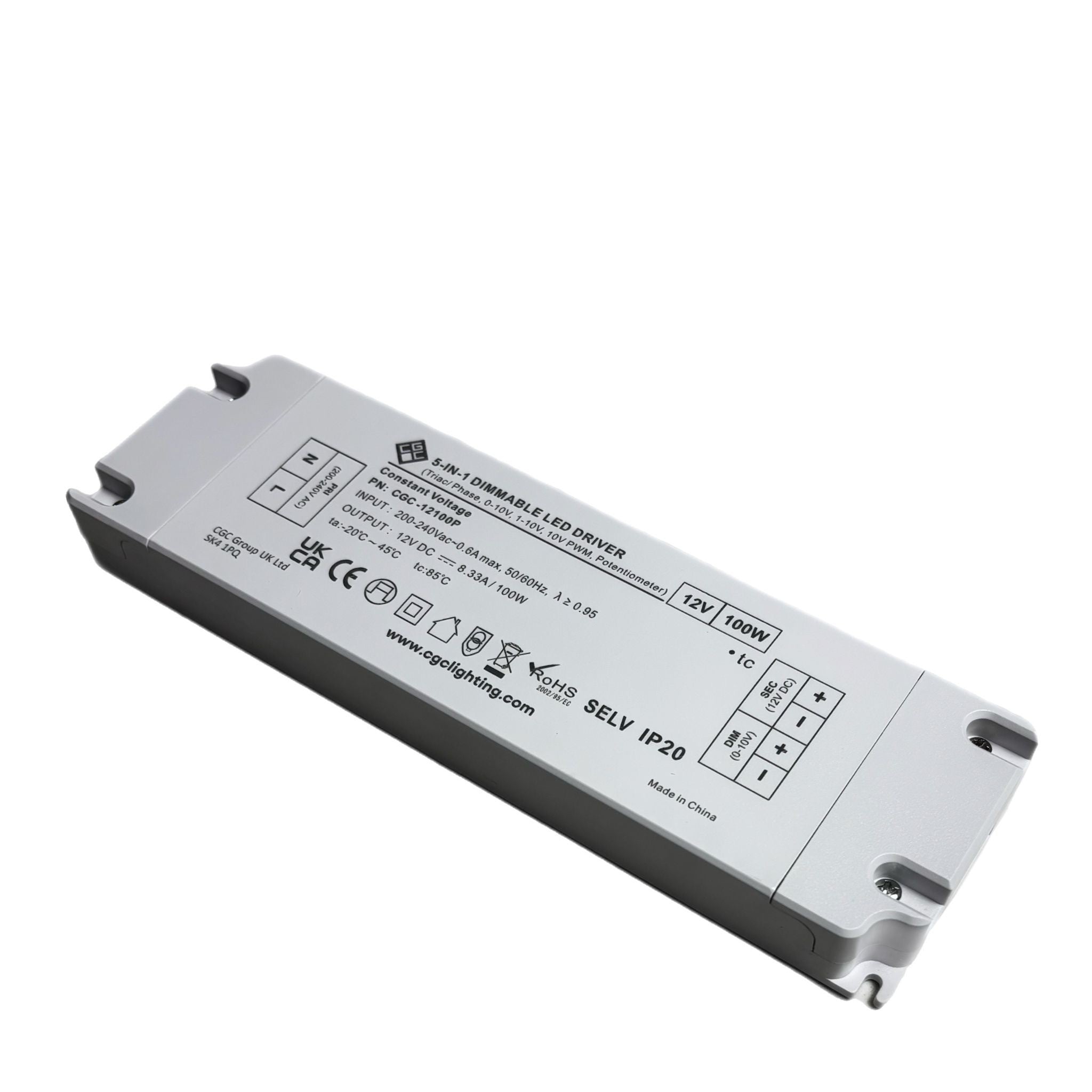 100W 12V TRIAC 5 in 1 Universal Dimmable LED Driver