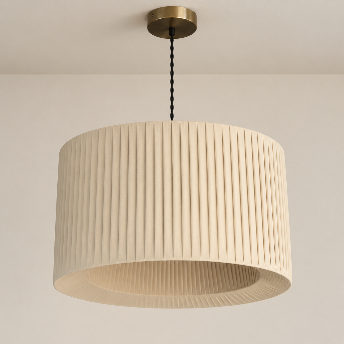 CGC Juno Large 45 cm Pleated Stone Lamp Shade