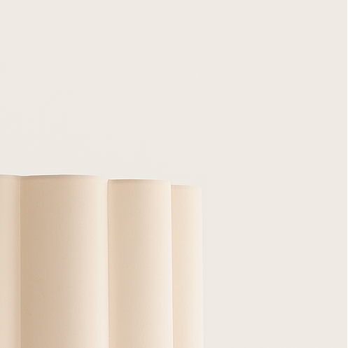 CGC Lena Brushed Nickel Straight Floor Lamp with Large Scalloped Lampshade