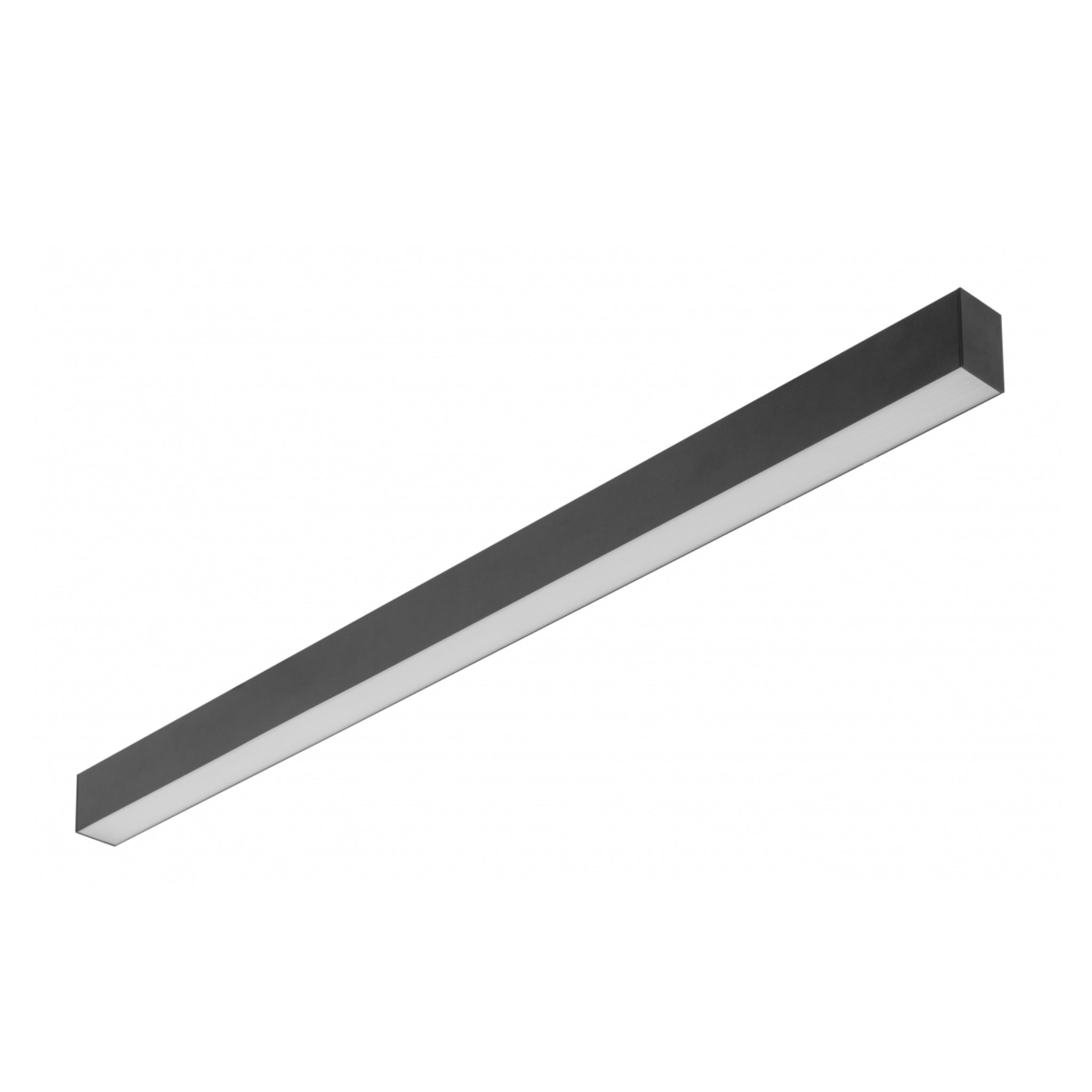 CGC Luna Black Linear LED Suspended Ceiling Light Pendant 1.2m 4000k Natural White LED