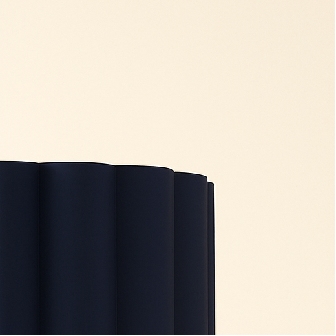 CGC Lena Brushed Nickel Straight Floor Lamp with Large Scalloped Lampshade